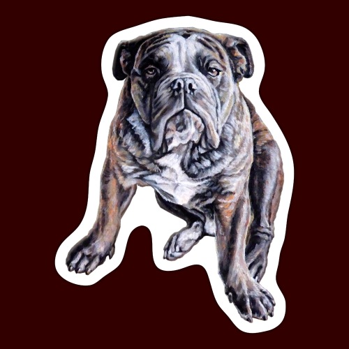 Bulldog Art Gifts - Sticker