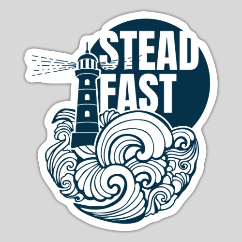 Steadfast - dark blue - Sticker