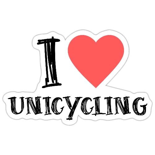 I Love Unicycling - Sticker