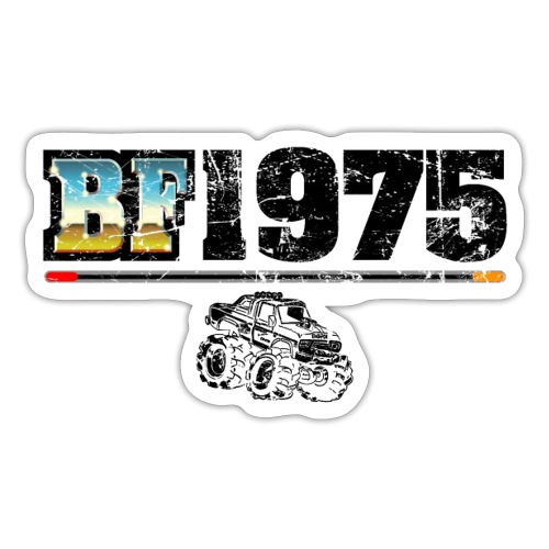 BF 1975 (Distressed Black) - Sticker