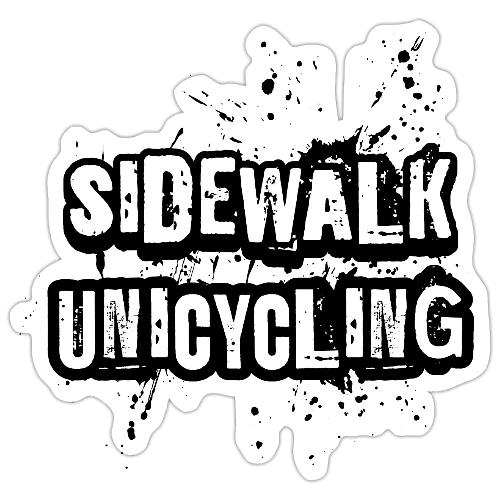 SIDEWALK UNICYCLING - Sticker