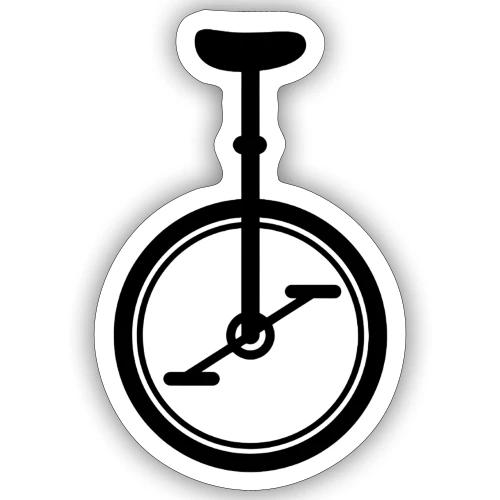 Black Unicycle - Sticker