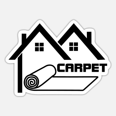 Carpet roll logo carpet house 'CARPET' l' Sticker
