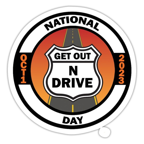 National Get Out N Drive Day 2023 - Official Desig - Sticker