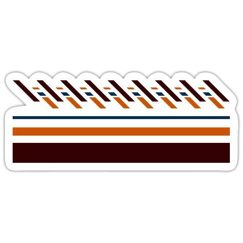 Cute, colorful striped designs for the seasons - Sticker