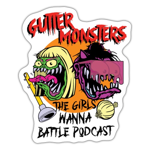 gutter monster - Sticker