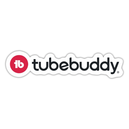 TubeBuddy Logo on Light - Sticker