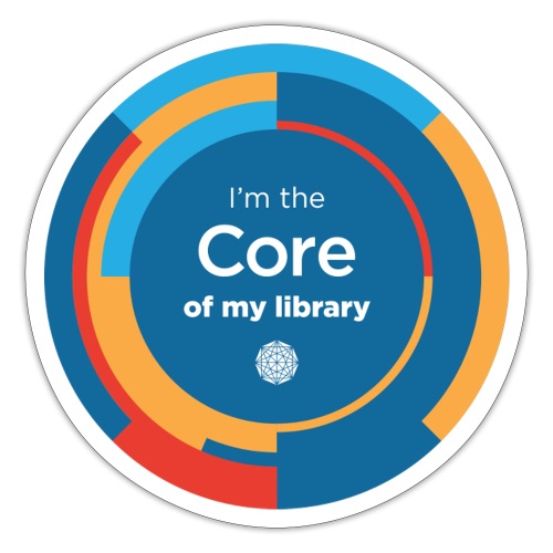 I'm the Core of My Library - Sticker