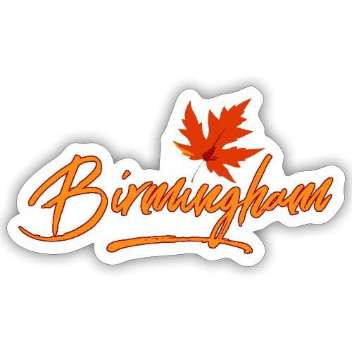 Birmingham for shirt with yellow type - Sticker