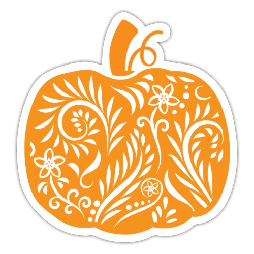 Pasliy Pumpkin Tee Orange - Sticker