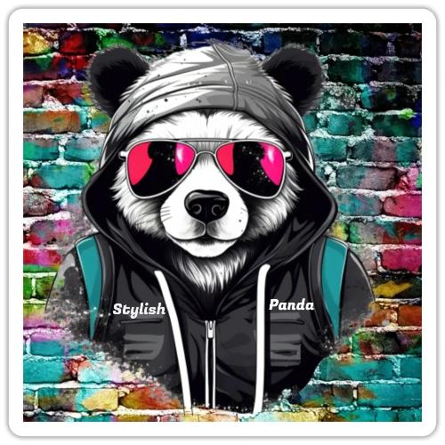 Stylish panda 2 - Sticker