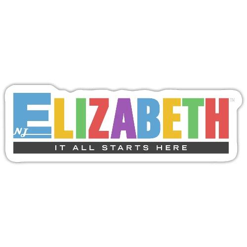 Elizabeth It All Starts Here Logo Landscape - Sticker