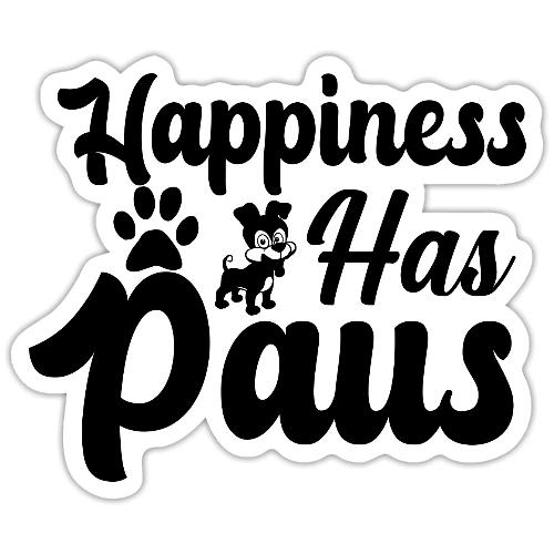 Happiness has paws - Sticker