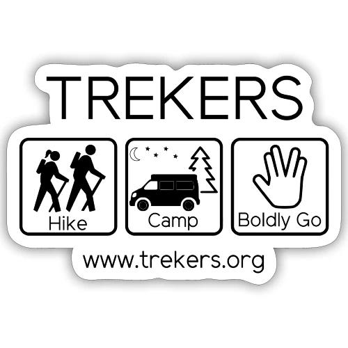 Trekers black logo - Sticker