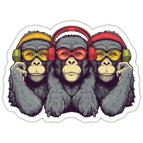 Three Wise Monkeys - Sticker