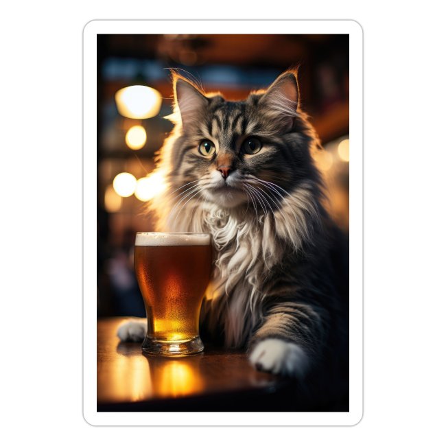 Bright Eyed Beer Cat