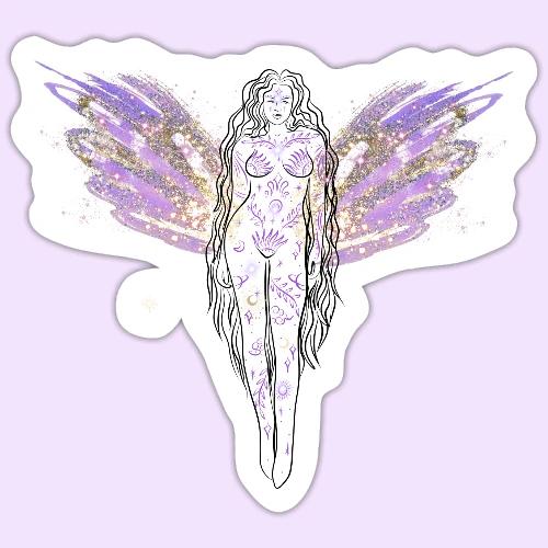 Angel Moon Goddess - Fairytale Design - Sticker