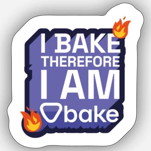 bake stickers - Bake it. Make it. Love it. - Sticker