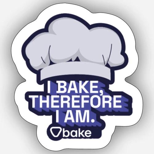 bake stickers - Bake it. Make it. Love it. - Sticker