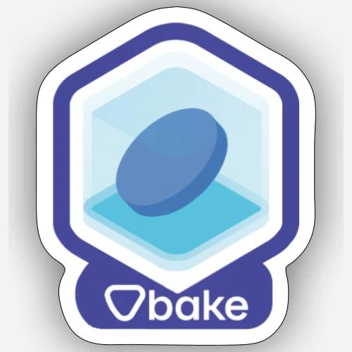 bake stickers - Bake it. Make it. Love it. - Sticker