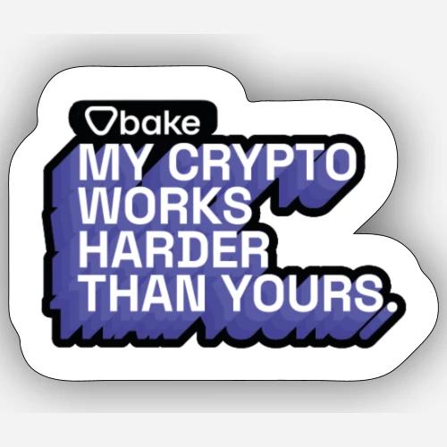 bake stickers - Bake it. Make it. Love it. - Sticker