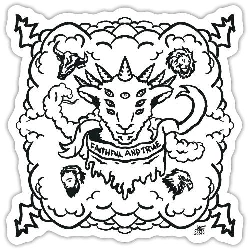 Black Revelation Lamb - Sticker