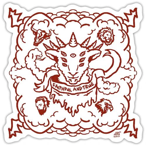 Red Revelation Lamb - Sticker