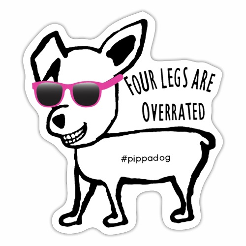 Pippa Pink Glasses - Sticker