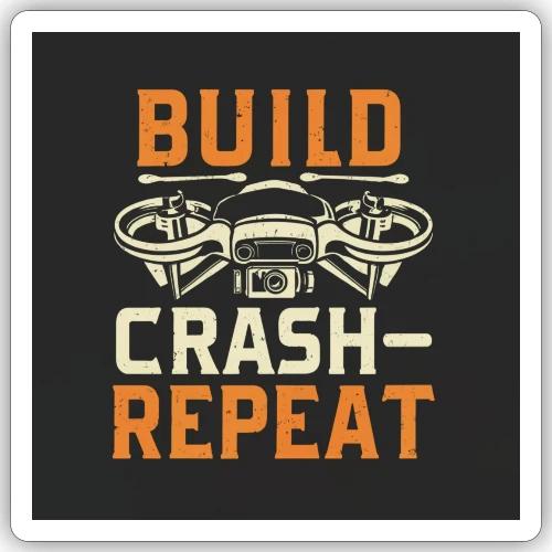 Build Crash Repeat - Sticker