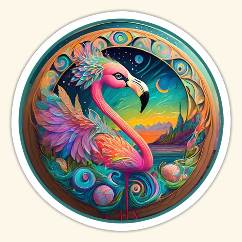 aiTee Flamingo 01 - Sticker