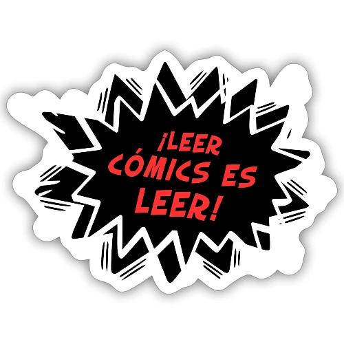 Reading Comics is Reading Emphatic Spanish - Sticker