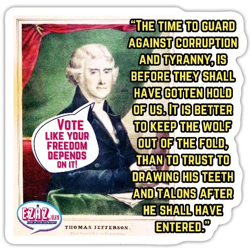 Thomas Jefferson Design - Sticker