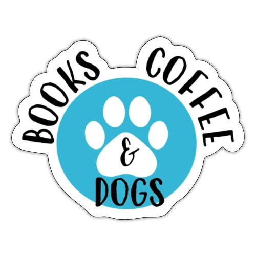 Books Coffee Dogs 2 - Sticker