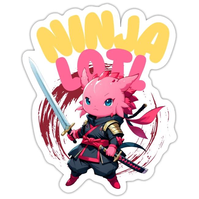 Kawaii Axolotl Ninja