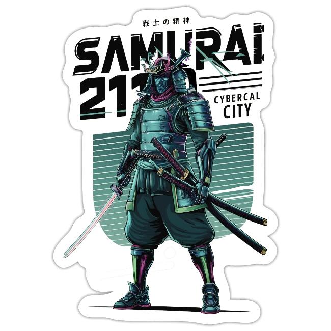 Cyber Samurai 2110: Glowing Katana Warrior