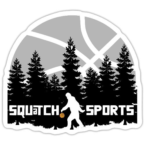 Squatch Basketball Moon - Sticker