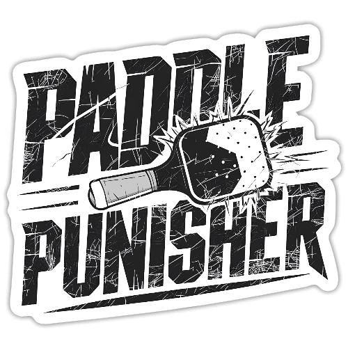 Funny Pickleball: Paddle Punisher Incoming - Sticker
