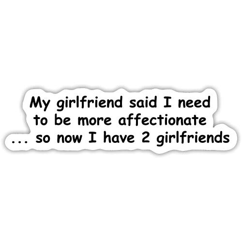 Affectionate - 2 Girlfriends - Sticker