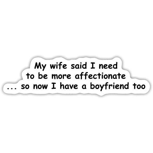 Affectionate - Wife & Boyfriend - Sticker