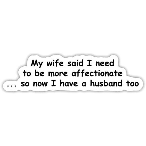 Affectionate - Wife & Husband - Sticker