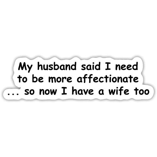 Affectionate - Husband & Wife - Sticker