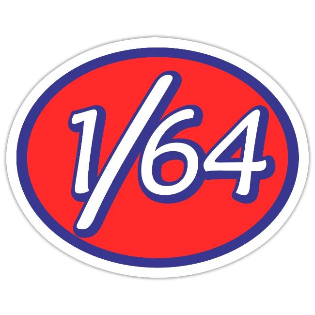 One Sixty Four -- vintage auto inspired oval