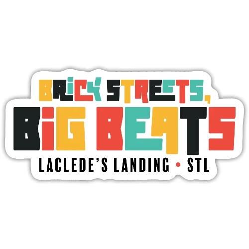 Brick Streets, Big Beats - Light - Sticker