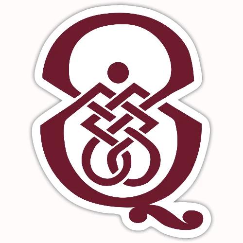 qcpb maroon logo - Sticker