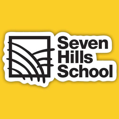 Seven Hills School - Black Logo - Sticker