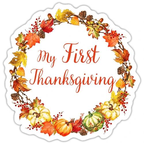 My first thanksgiving - Sticker