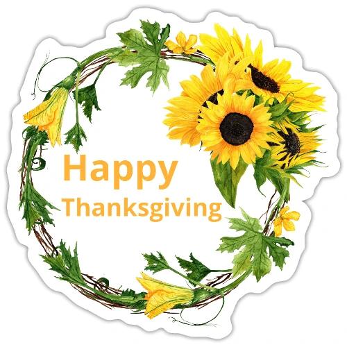 Happy thanksgiving - Sticker