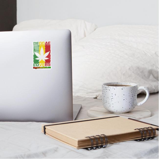 Reggae lovers design featuring cannabis leaf