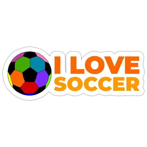I Love Soccer - Sticker
