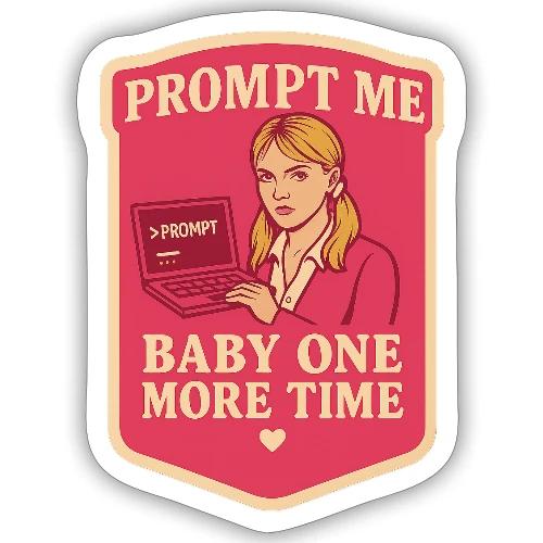 Prompt Me Baby One More Time - Sticker